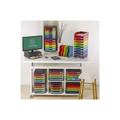 Fichero cajones sobremesa Exacompta Big-Box plus Iderama Arlequin 5 cajones apaisado multicolores