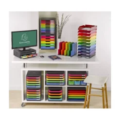 Fichero cajones sobremesa Exacompta Iderama Arlequin 5 cajones multicolores 350x288x320 mm.