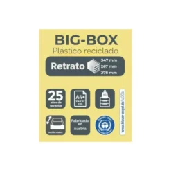 FICHERO DE CAJONES SOBREMESA EXACOMPTA BIG-BOX AQUAREL NEGRO 4 CAJONES COLORES PASTEL GLOSSY