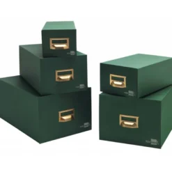 Fichero Liderpapel tela verde 500 fichas N.4 tamaño 125x200 mm.