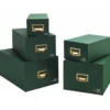 Fichero Liderpapel tela verde 1000 fichas N.3 tamaño 100x150 mm.
