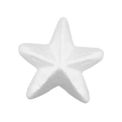 FIGURA DE ESPUMA BLANCA LIDERPAPEL ESTRELLA DE 4 CM BOLSA CON 6 UNIDADES