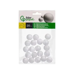 FIGURA DE ESPUMA BLANCA LIDERPAPEL BOLA DE 2 CM BOLSA CON 20 UNIDADES