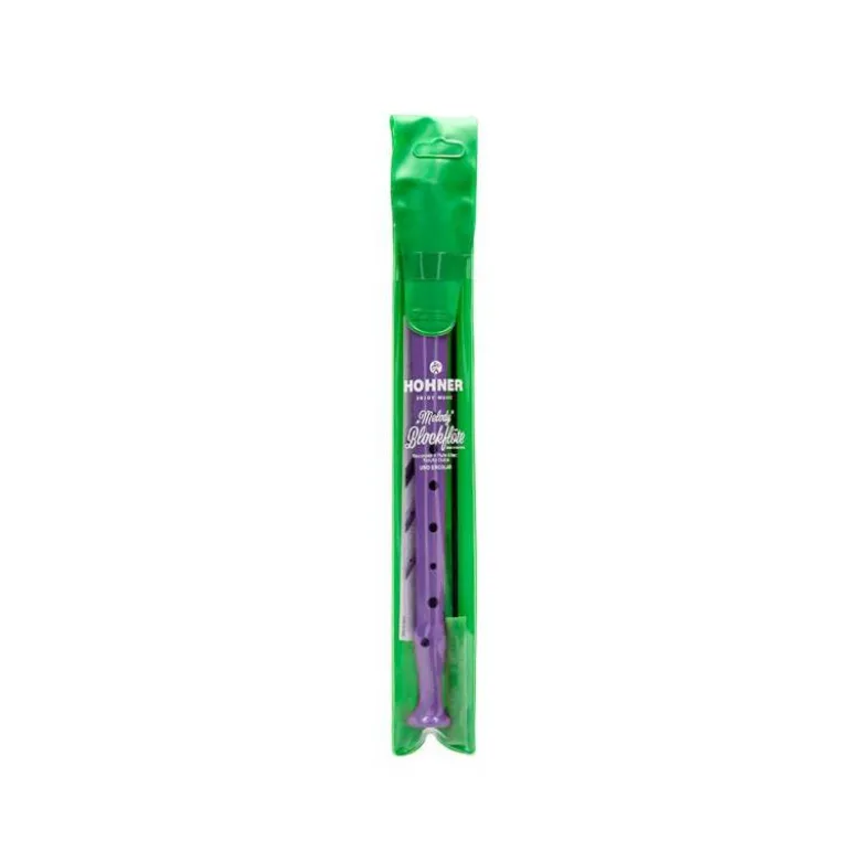 FLAUTA HOHNER 9508 COLOR LAVANDA FUNDA VERDE Y TRANSPARENTE