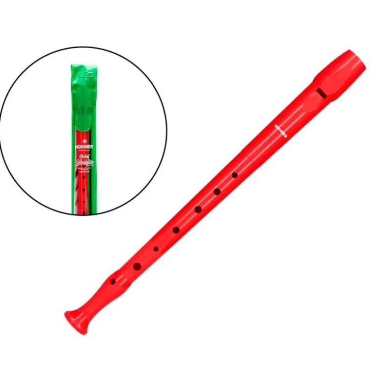 Flauta Hohner 9508 Plástico color Rojo