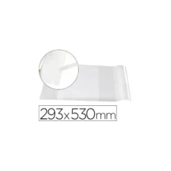 Forralibro Adhesivo marca Liderpapel con solapa ajustable 293x530 mm