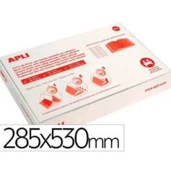 FORRALIBRO APLI PVC CON SOLAPA AJUSTABLE ADHESIVO 285X295 MM