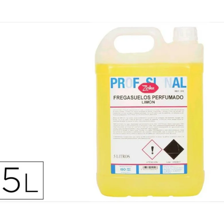 FREGASUELOS PERFUMADO ZORKA LIMON GARRAFA 5 LITROS