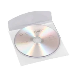 Funda autoadhesiva CD marca Q-Connect con solapa