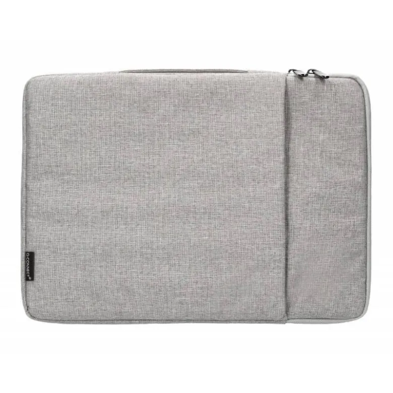 FUNDA PARA PORTATIL Q-CONNECT 13,3" CON ASA 1 BOLSILLO EXTERIOR CON CREMALLERA COLOR GRIS 350X250X25 MM