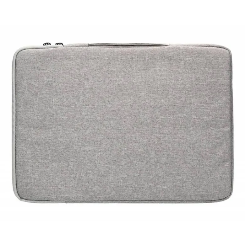 FUNDA PARA PORTATIL Q-CONNECT 13,3" CON ASA 1 BOLSILLO EXTERIOR CON CREMALLERA COLOR GRIS 350X250X25 MM