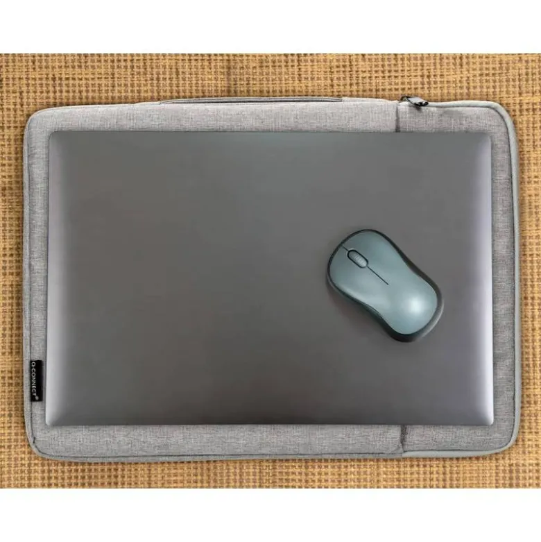 FUNDA PARA PORTATIL Q-CONNECT 13,3" CON ASA 1 BOLSILLO EXTERIOR CON CREMALLERA COLOR GRIS 350X250X25 MM