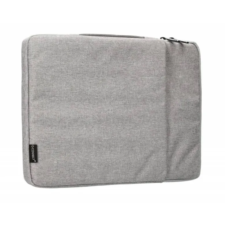 FUNDA PARA PORTATIL Q-CONNECT 13,3" CON ASA 1 BOLSILLO EXTERIOR CON CREMALLERA COLOR GRIS 350X250X25 MM