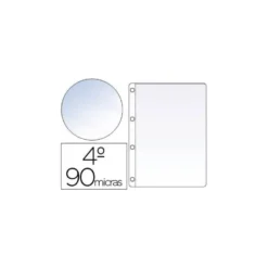 Funda de 4 taladros Saro DIN A5 Cristal 90 MC