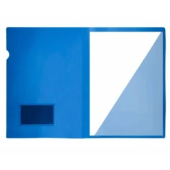 Funda dossier uñero con solapa Liderpapel Din A4 color azul