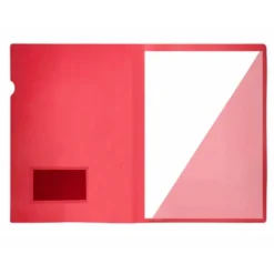 Funda dossier uñero con solapa Liderpapel Din A4 color rojo