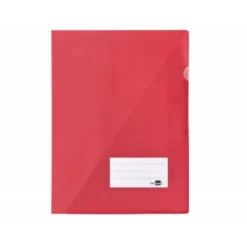 Funda dossier uñero con solapa Liderpapel Din A4 color rojo