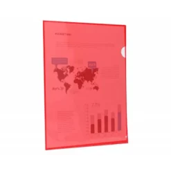 Funda dossier uñero Din A4 color rojo