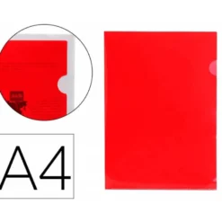 Funda dossier uñero Din A4 color rojo