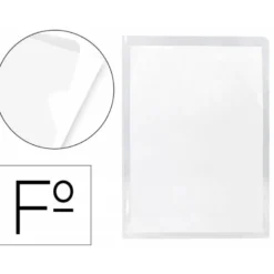 Funda dossier uñero Q-Connect Folio 180 micras color transparente