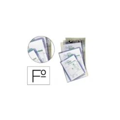 Funda dossier uñero Saro Folio 280 micras color transparente modelos 327