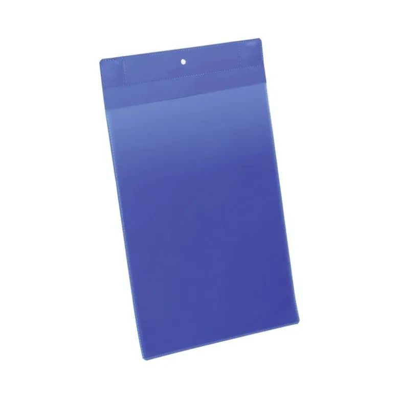 FUNDA DURABLE MAGNETICA 210X297 MM PLASTICO AZUL VENTANA TRANSPARENTE PACK DE 10 UNIDADES