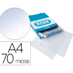 Funda multitaladro de Elba Din A4 Cristal 70 MC caja 100 unidades