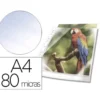 FUNDA MULTITALADRO DURABLE PREMIUM DIN A4 POLIPROPILENO 80 MC CRISTAL CON BORDE COLOR BLANCO BOLSA DE 10 UNIDADES