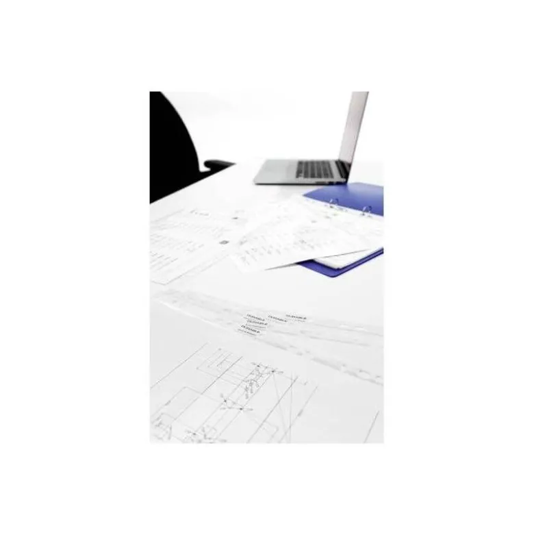 FUNDA MULTITALADRO DURABLE PREMIUM DIN A4 POLIPROPILENO 80 MC CRISTAL BOLSA DE 100 UNIDADES