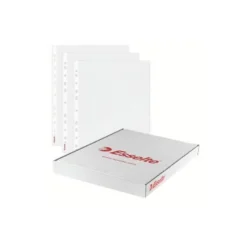 FUNDA MULTITALADRO ESSELTE FOLIO POLIPROPILENO PIEL DE NARANJA 60 MC CON REFUERZO CAJA DE 100 UNIDADES
