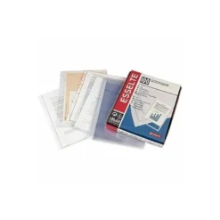FUNDA MULTITALADRO ESSELTE FOLIO PVC CRISTAL 80 MC CON REFUERZO CAJA DE 100 UNIDADES