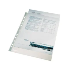 Funda Multitaladro Esselte Tamaño Folio Cristal 16 taladros 120 MC Caja 100 unidades