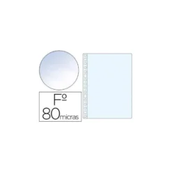 Funda Multitaladro Esselte Tamaño Folio Cristal 16 taladros 80 MC Caja 100 uds