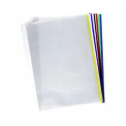 Funda multitaladro Marca Q-Connect DIN A4 70 MC Cristal Colores surtidos 25 unidades