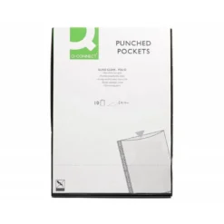 Funda Multitaladro Q-Connect Tamaño Folio 120 MC Cristal Bolsa 10 uds