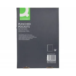 Funda Multitaladro Q-Connect DIN A4 50 MC Cristal Caja 100