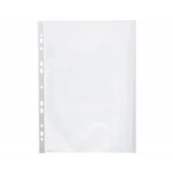 FUNDA MULTITALADRO Q-CONNECT DIN A3 APAISADA 80 MICRAS CRISTAL CON APERTURA SUPERIOR - BOLSA DE 10