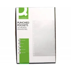 Funda Multitaladro Q-Connect DIN A4 120 MC Piel de Naranja Caja 100