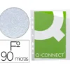 Funda multitaladro Q-Connect 90 MC 290x195 mm Cristal con 4 Taladros