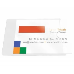 Funda para tarjeta de visita Q-Connect autoadhesiva