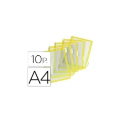 Funda portacatalogo Tarifold Din A4 color amarillo pack de 10