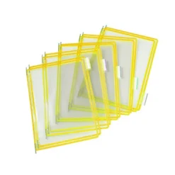 Funda portacatalogo Tarifold Din A4 color amarillo pack de 10