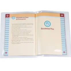 Funda portadocumento cuarto doble 180 micras pvc transparente