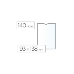 Funda portadocumento marca Esselte plastico cristal 93 x 138 mm