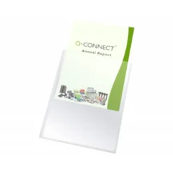 Funda portadocumento Q-Connect folio 90 micras pvc transparente