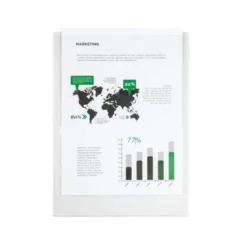 Funda portadocumento Q-Connect folio 90 micras pvc transparente