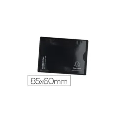 Funda portatarjetas marca Excompta doble transparente
