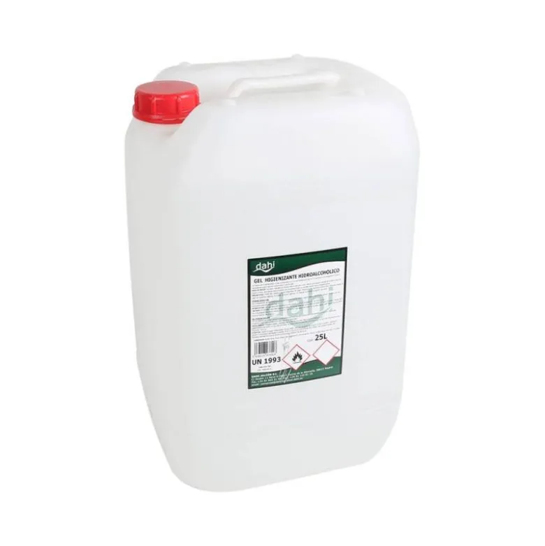 GEL HIDROALCOHOLICO DAHI HIGIENIZANTE PARA MANOS GARRAFA DE 25 LITROS