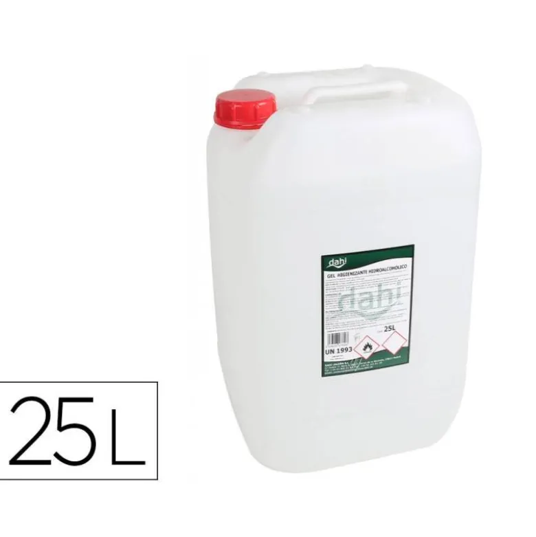 GEL HIDROALCOHOLICO DAHI HIGIENIZANTE PARA MANOS GARRAFA DE 25 LITROS