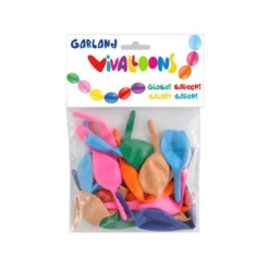 GLOBO 100% LATEX BIODEGRADABLE BLISTER DE 20 UNIDADES COLORES SURTIDOS